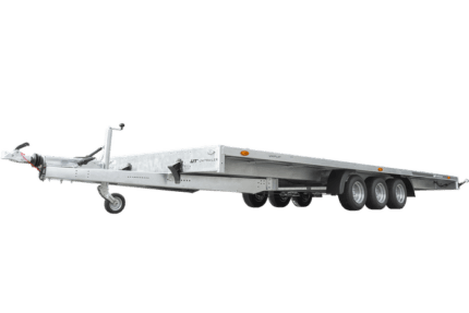 Remolcador UNITRAILER UNIPLAT 600/3 S de tres ejes 600×215 3500 KG